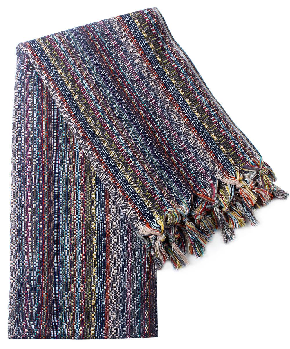 Set of 4 Turkish Beach Towel Colorful Series 39" X 71" 100% Cotton Dark Blue