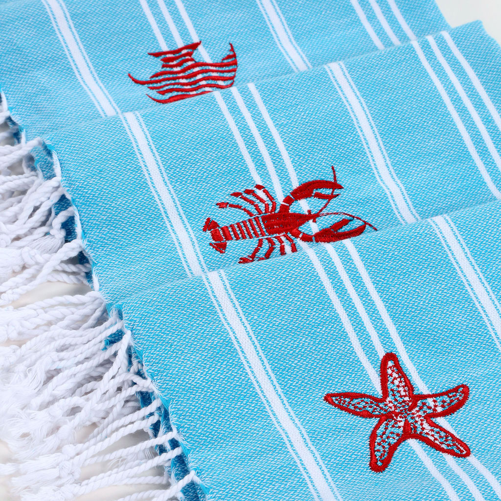 Personalized Turkish Towel - Ocean