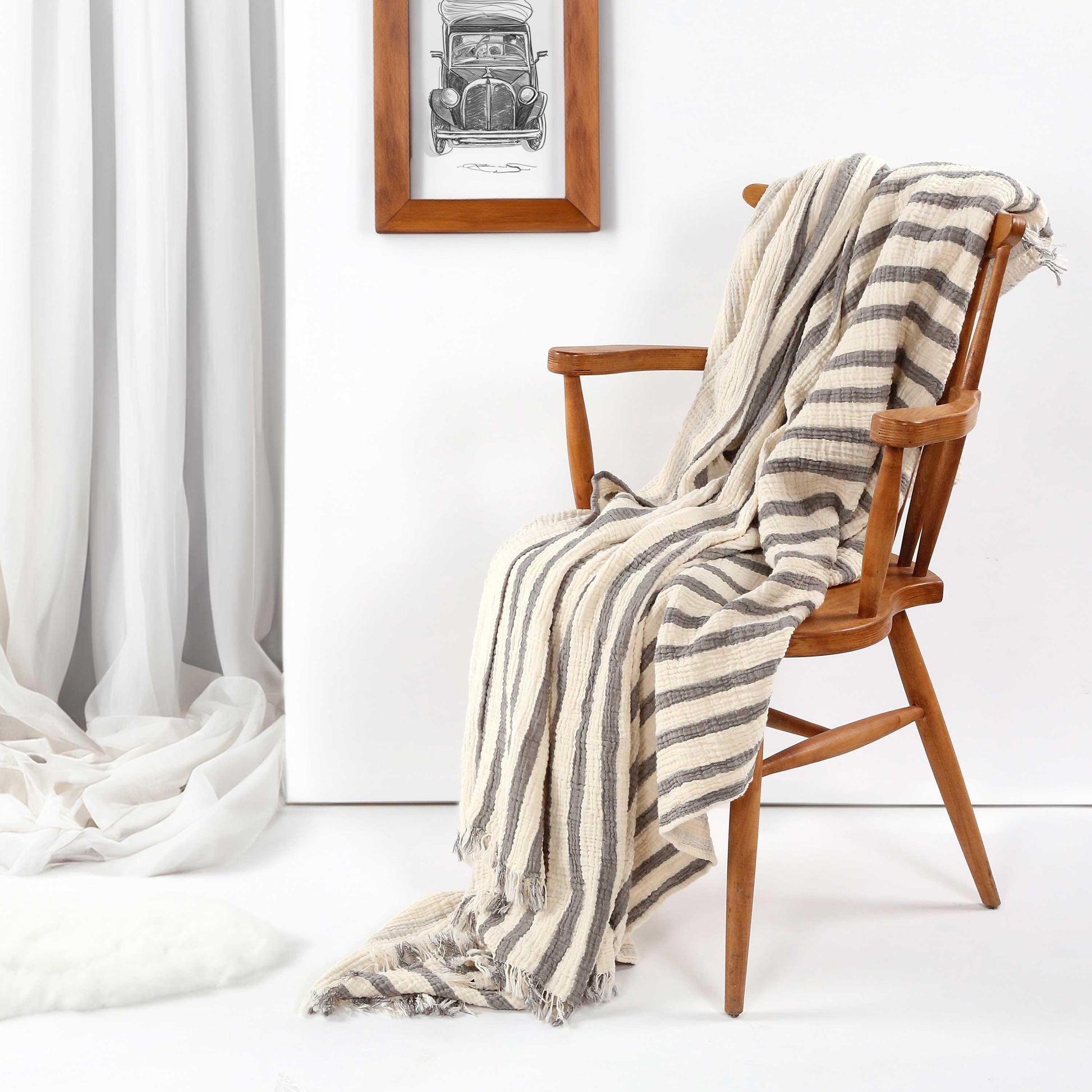 Mocha Muslin Blanket - Cacala
