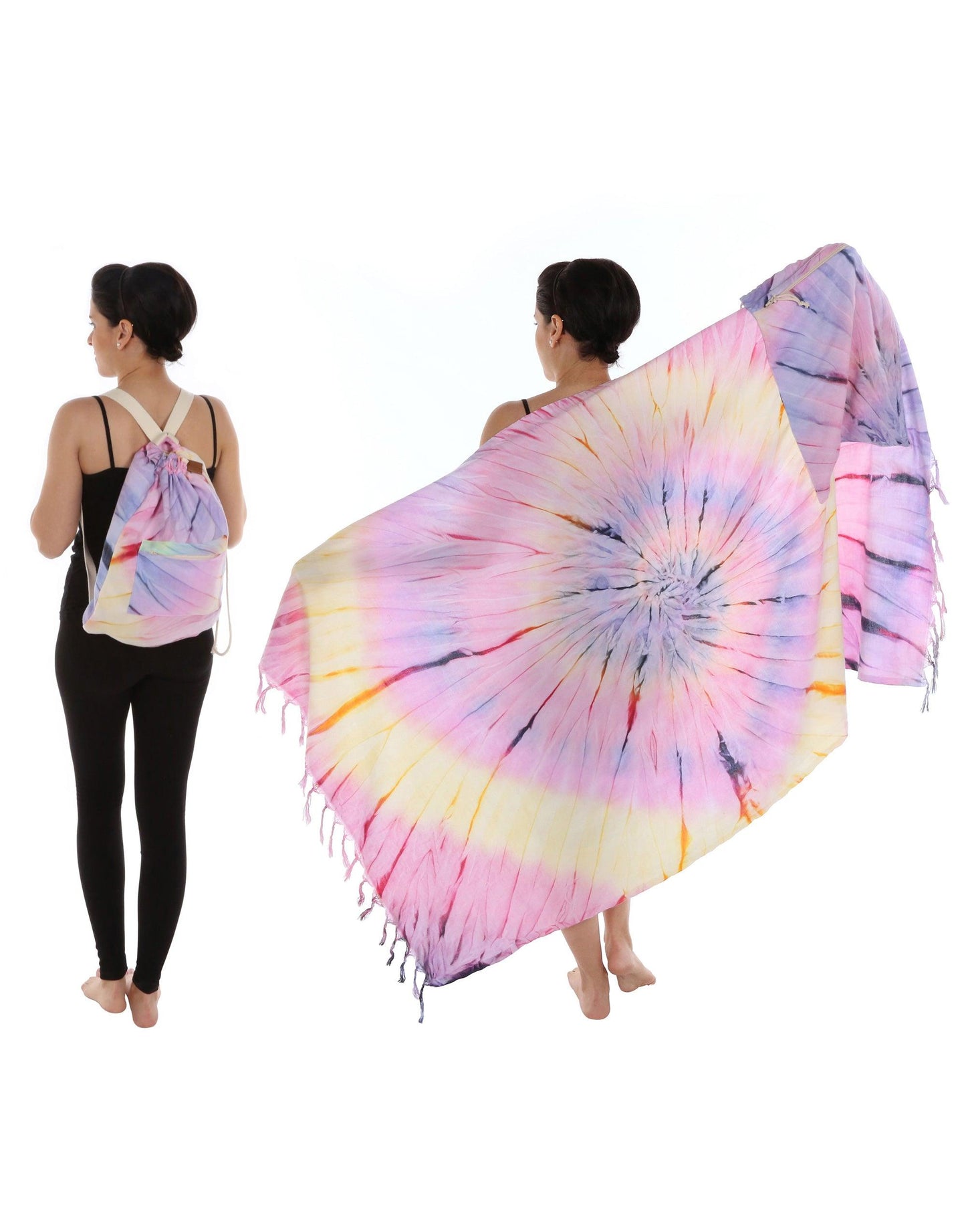 Tie Dye Beach Towel & Bag - Cacala
