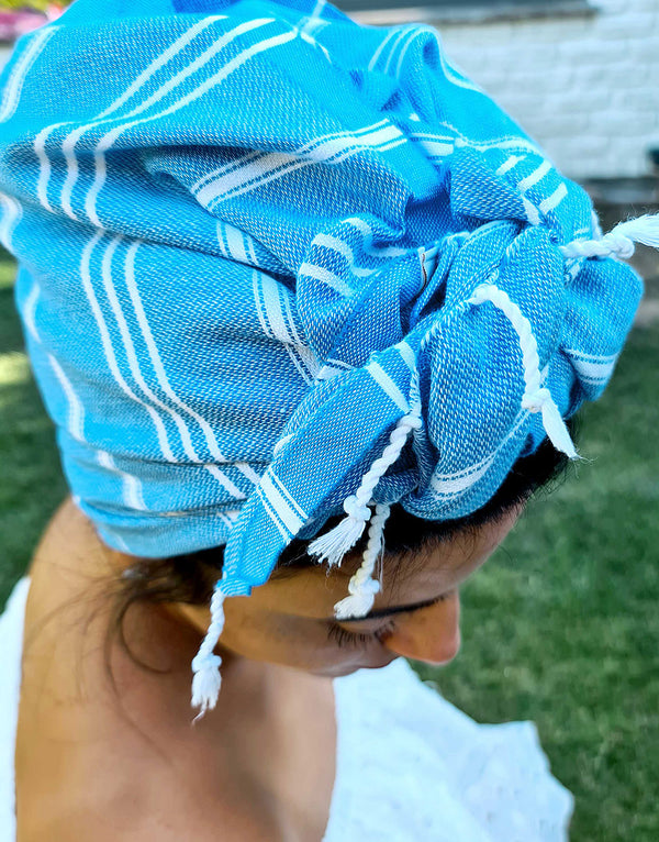 Cacala Hand Towel Set 4 Peskir 60 x 90 cm 100% Cotton Sea Blue