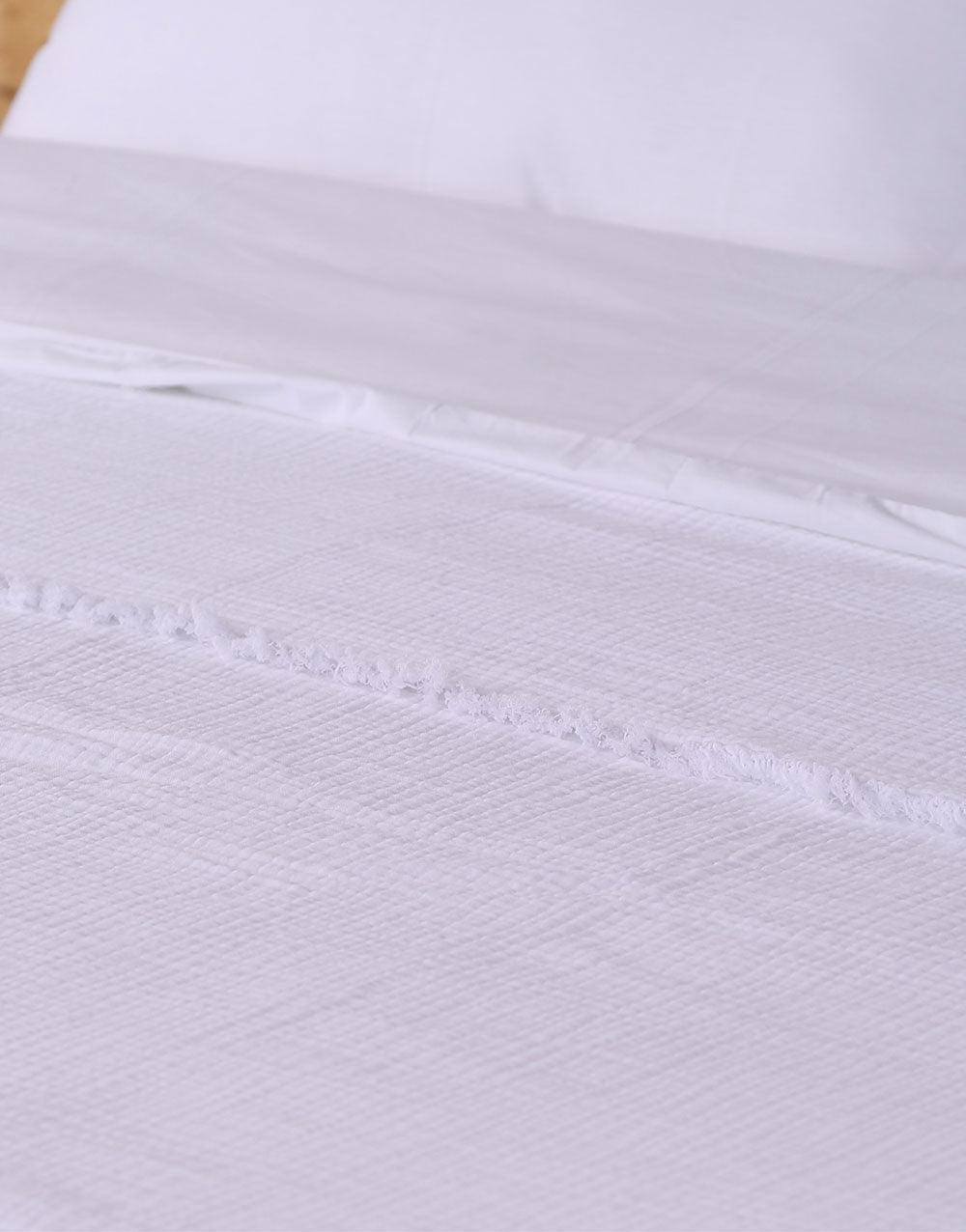 Cacala Luxury Throw Blanket Muslin Series 100% Cotton White - Cacala
