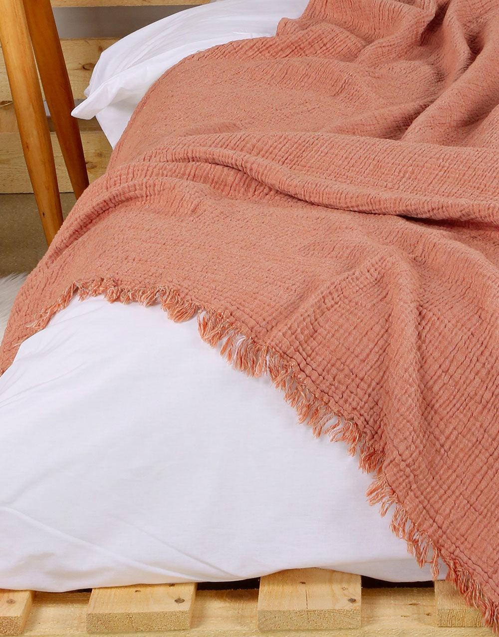 Cacala Turkish Blanket Muslin Series 100% Cotton Rose - Cacala