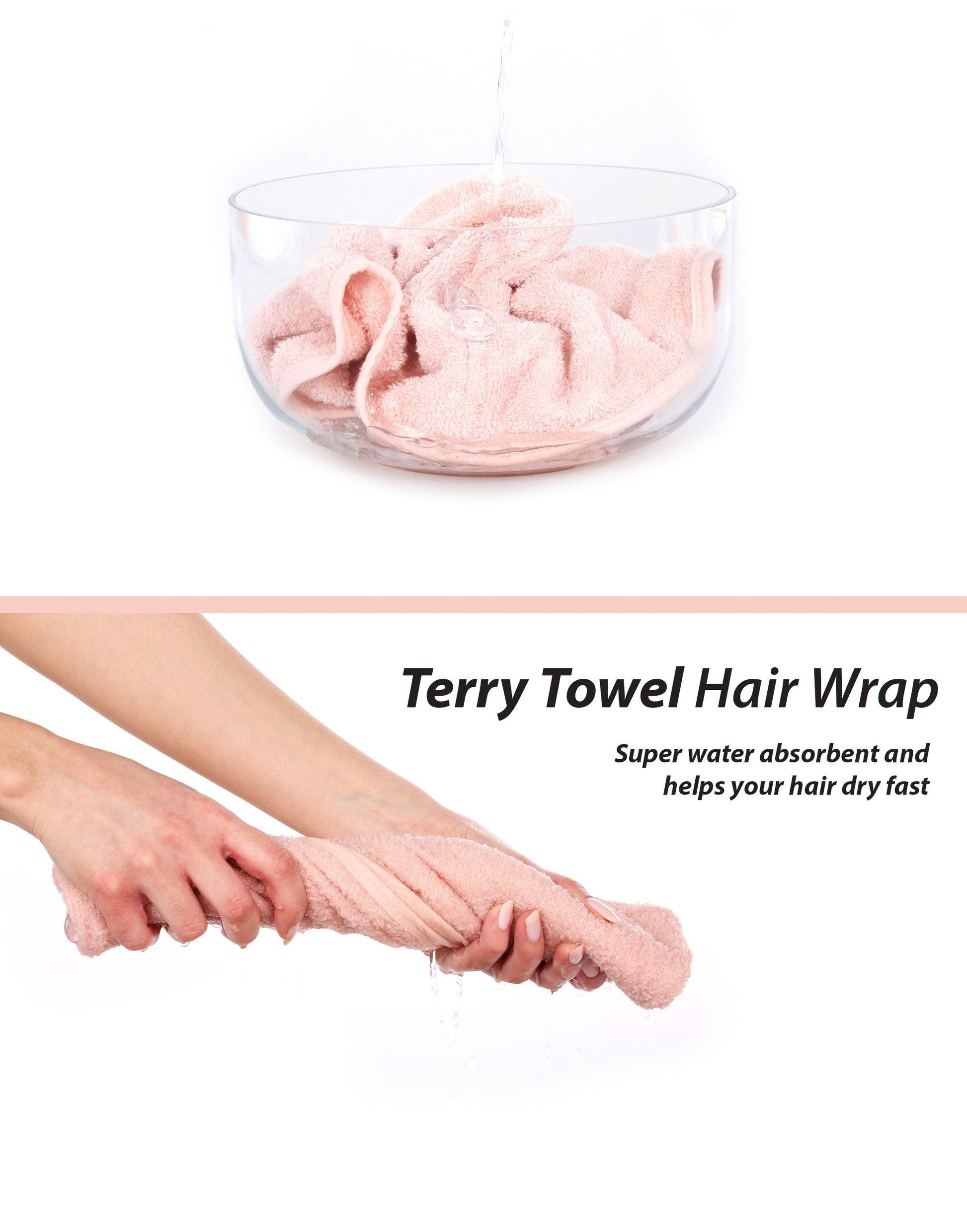 Hair Towel Wraps 3 Pcs Set - Cacala