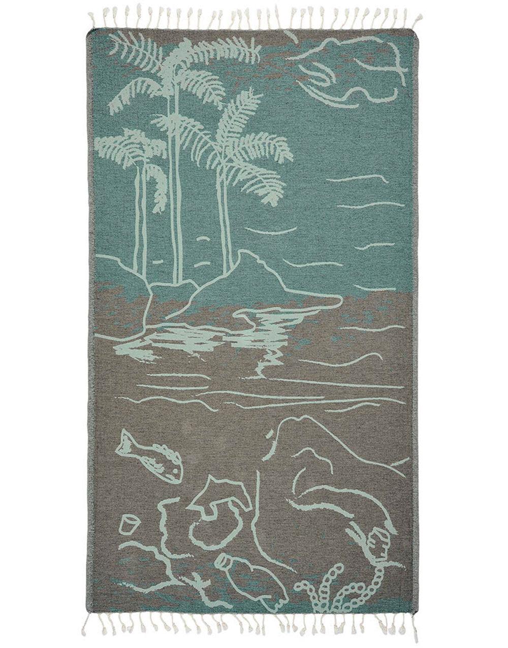 Island Turkish Beach Towel - Cacala