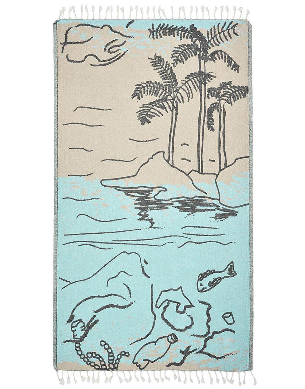 Island Turkish Beach Towel - Cacala