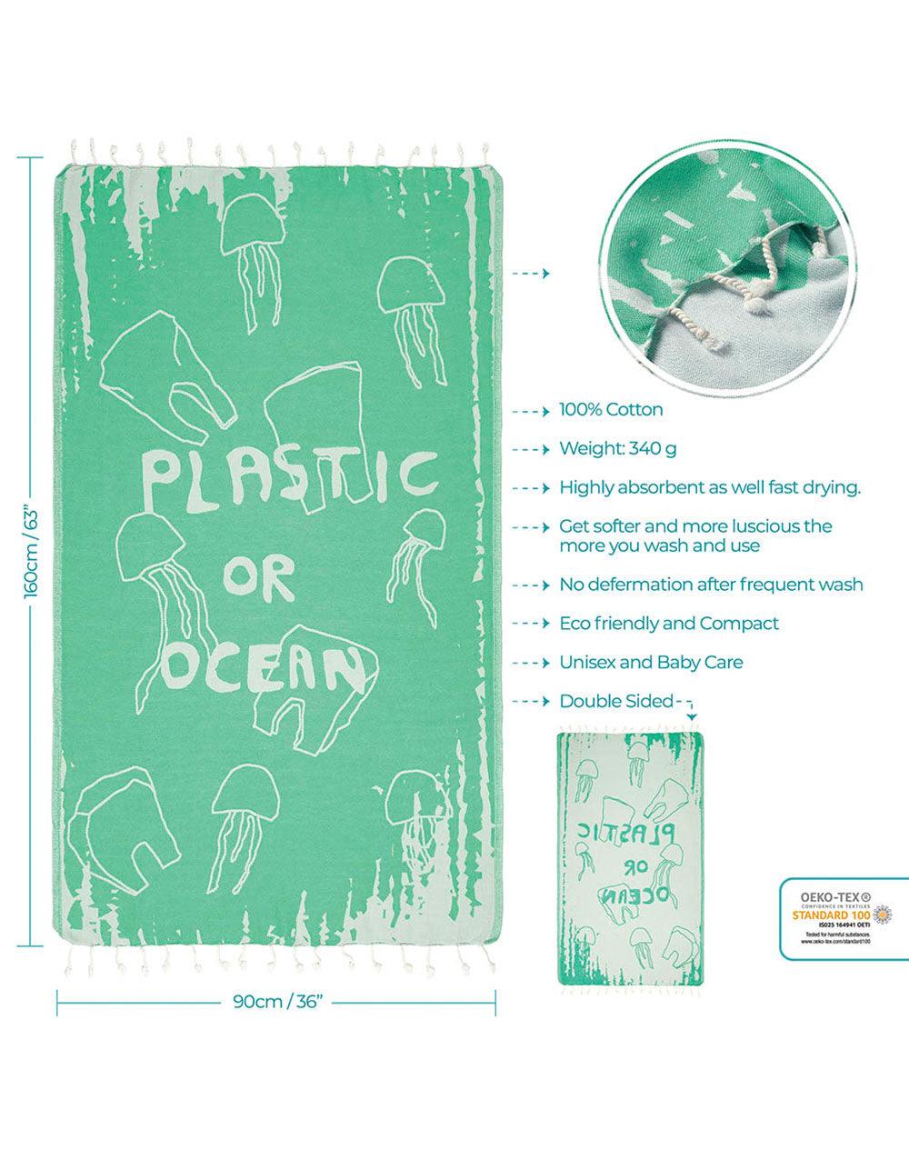 Jellyfish Turkish Beach Towel - Cacala