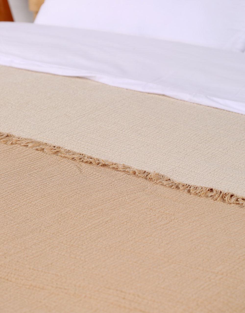 Throw Blanket Muslin Beige - Cacala