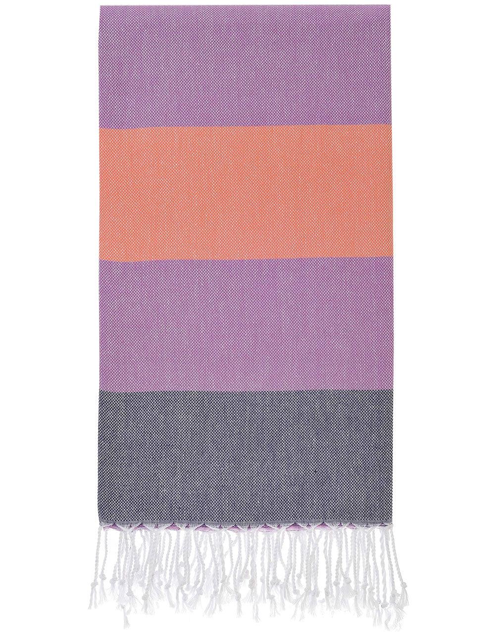 Wide Stripe Turkish Beach Towel - Cacala