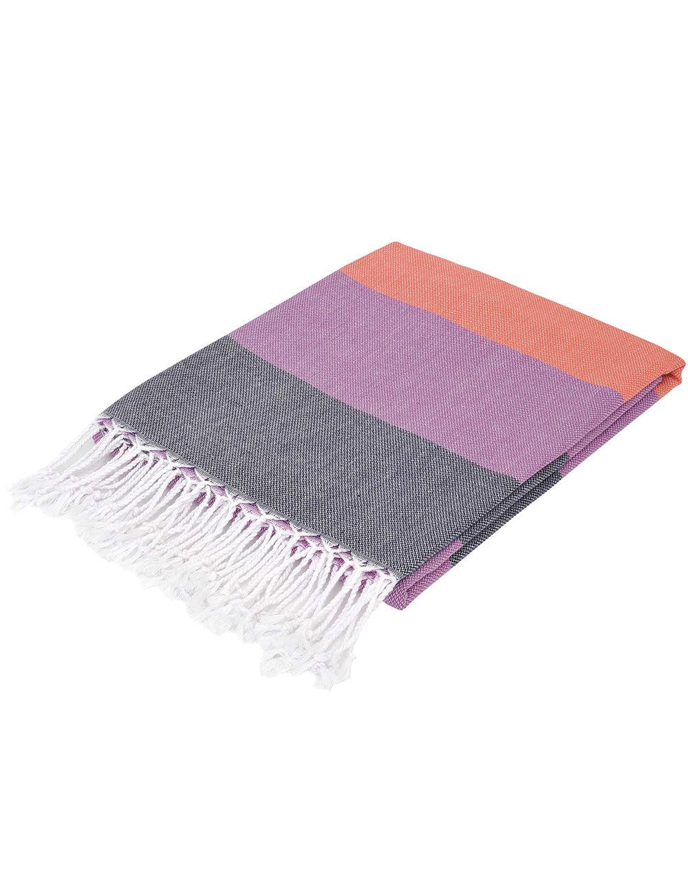 Wide Stripe Turkish Beach Towel - Cacala