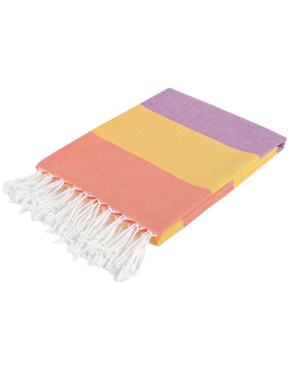 Wide Stripe Turkish Beach Towel - Cacala