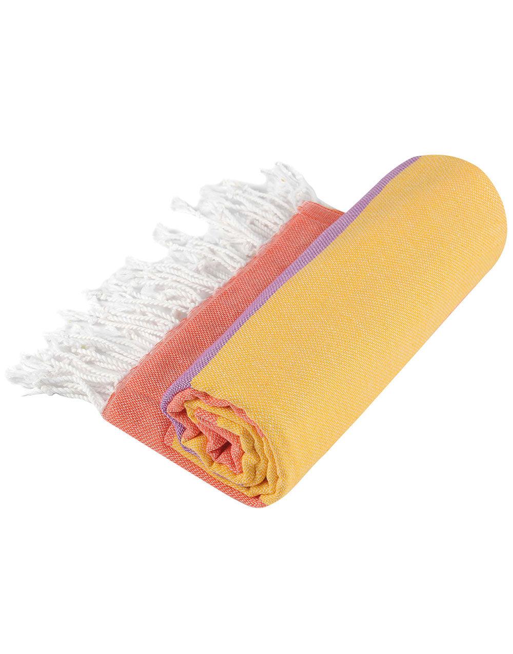 Wide Stripe Turkish Beach Towel - Cacala
