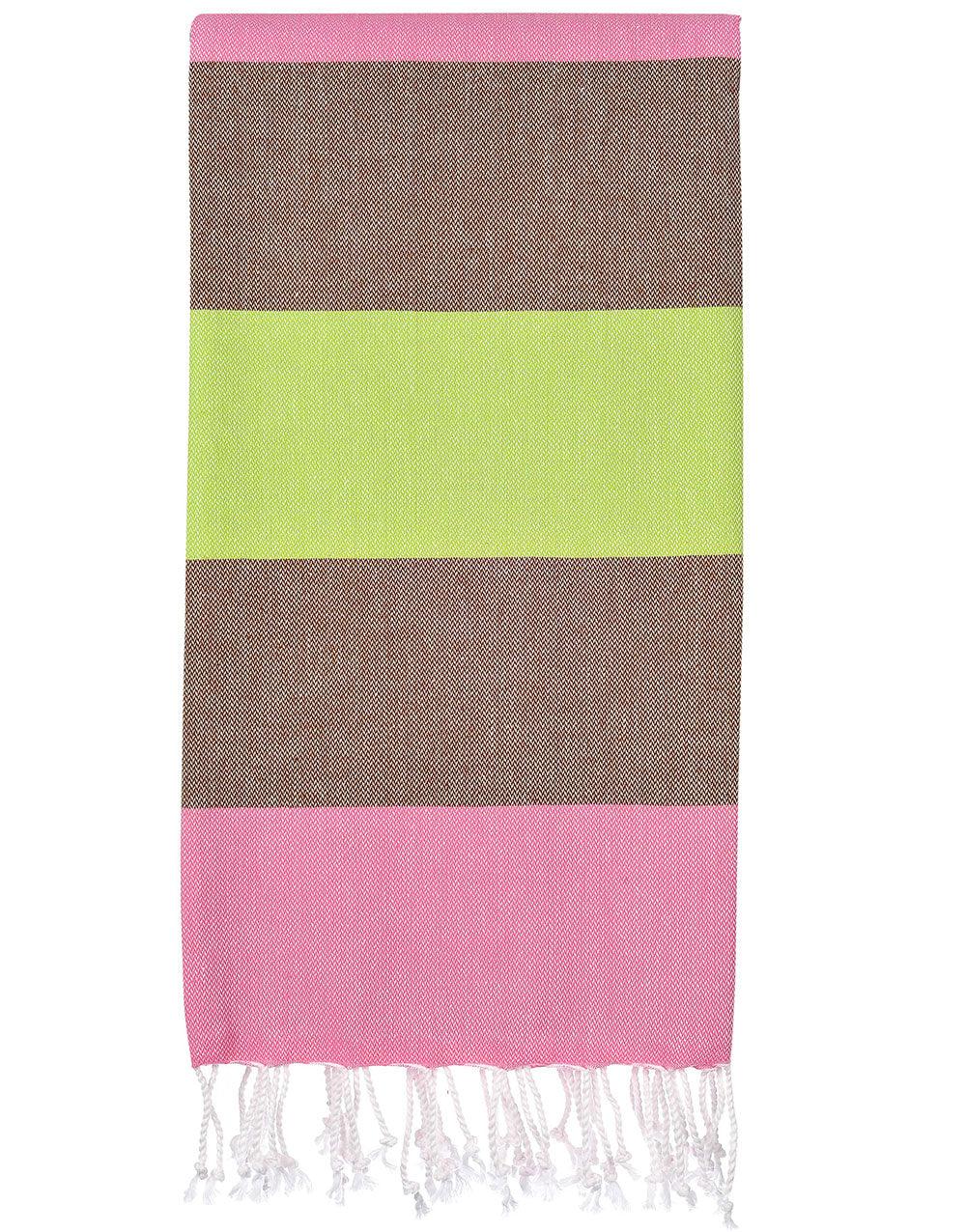 Wide Stripe Turkish Beach Towel - Cacala