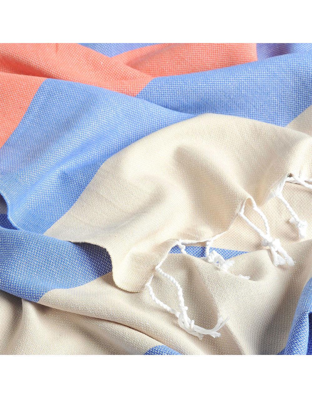 Wide Stripe Turkish Beach Towel - Cacala