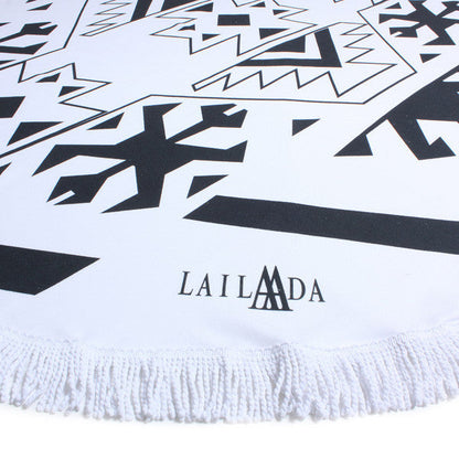 High quality round beach towel picnic peshtemal sand free lightweight quick dry