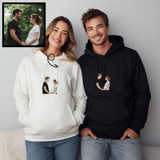 Custom Photo Embroidered Hoodie