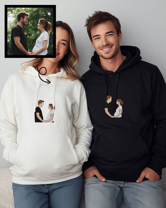 Custom Photo Embroidered Hoodie