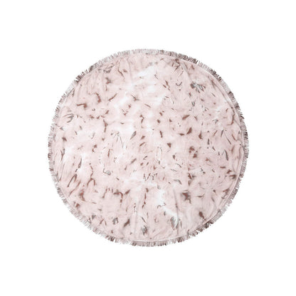 High quality round beach towel picnic peshtemal sand free lightweight quick dry