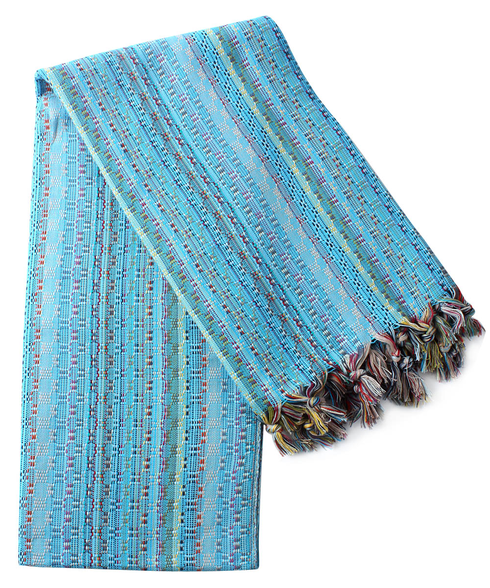 Set of 4 Turkish Beach Towel Colorful Series 39" X 71" 100% Cotton Blue