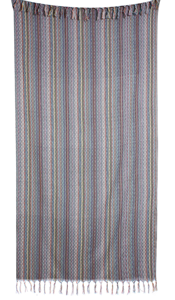 Set of 4 Turkish Beach Towel Colorful Series 39" X 71" 100% Grey