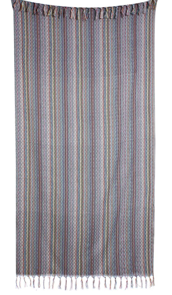 Set of 4 Turkish Beach Towel Colorful Series 39" X 71" 100% Grey