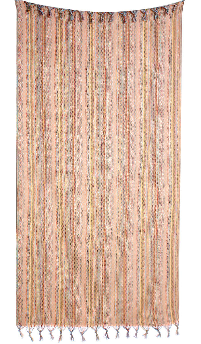 Set of 4 Turkish Beach Towel Colorful Series 39" X 71" 100% Salmon