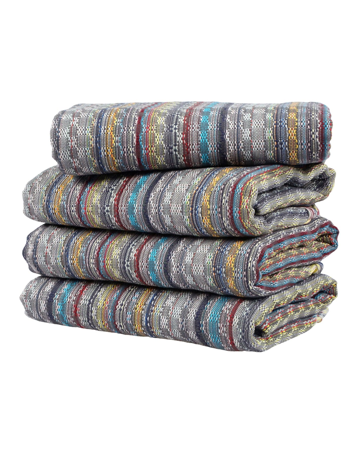 Set of 4 Turkish Beach Towel Colorful Series 39" X 71" 100% Grey