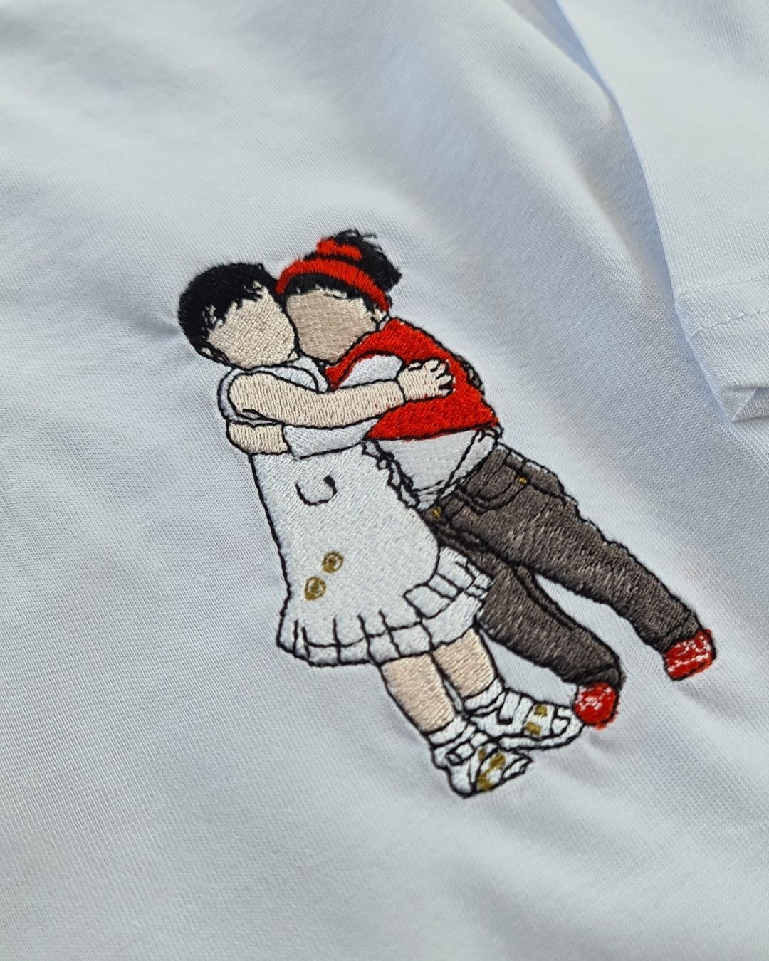 Custom Photo Embroidered T-Shirt (Pet Lover)