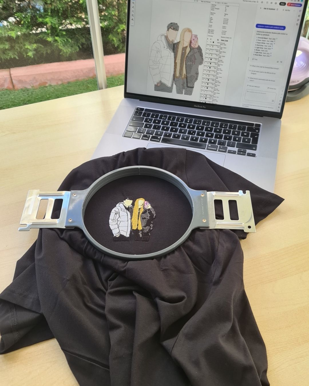 Custom Photo Embroidered T-Shirt (Pet Lover)