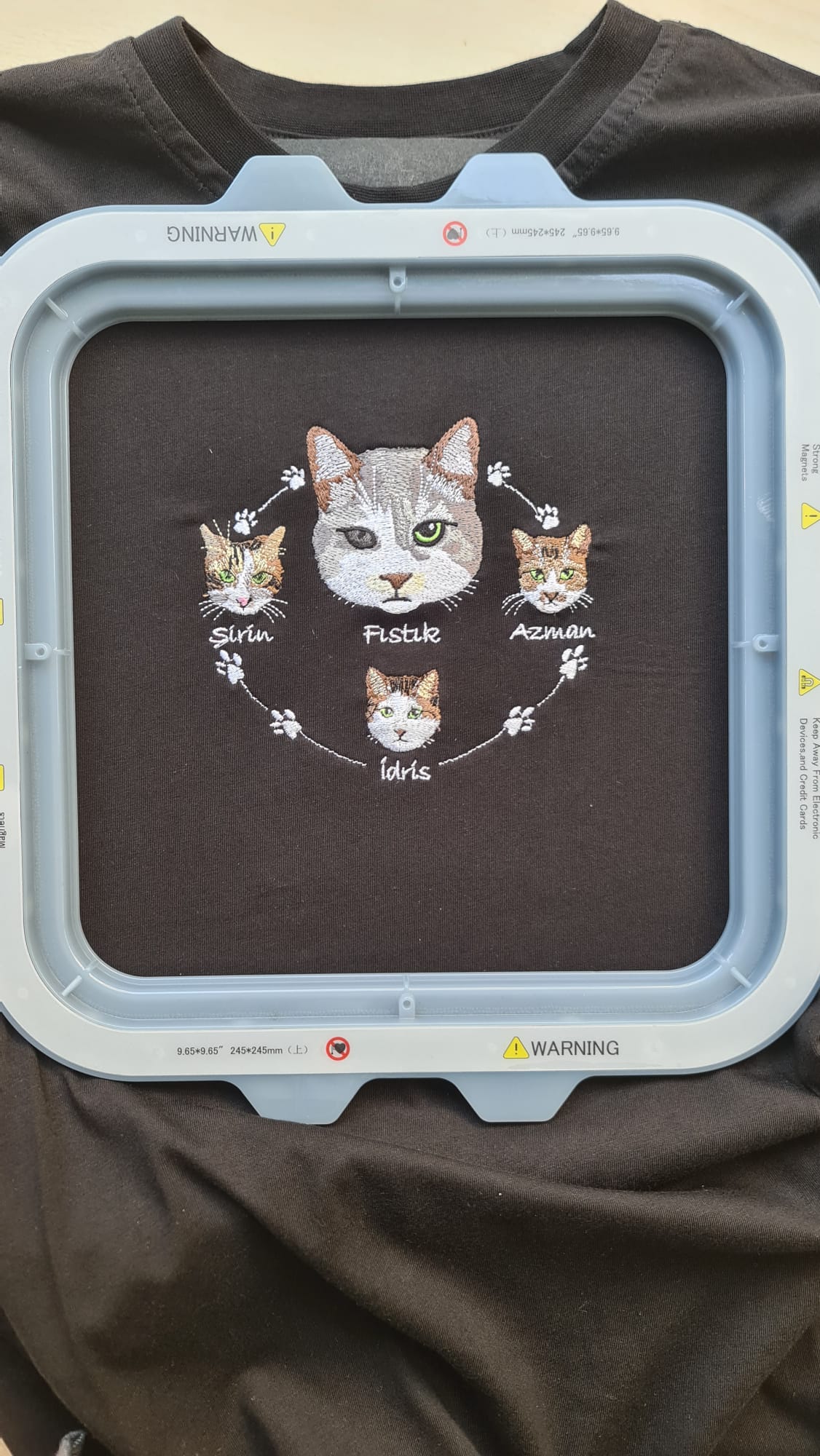 Custom Photo Embroidered T-Shirt (Pet Lover)