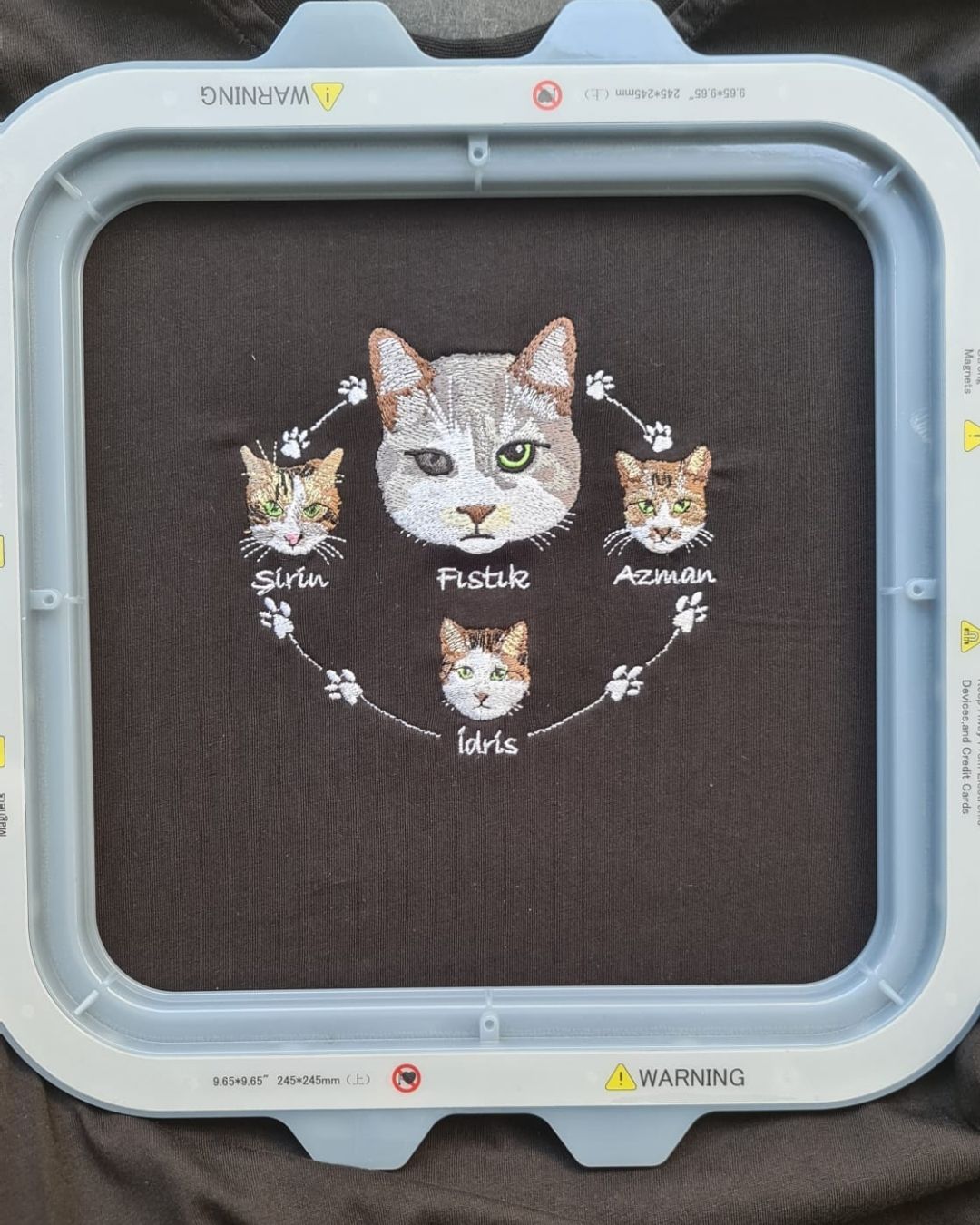 Custom Photo Embroidered T-Shirt (Pet Lover)