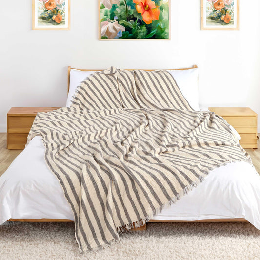 Mocha Muslin Blanket - Cacala