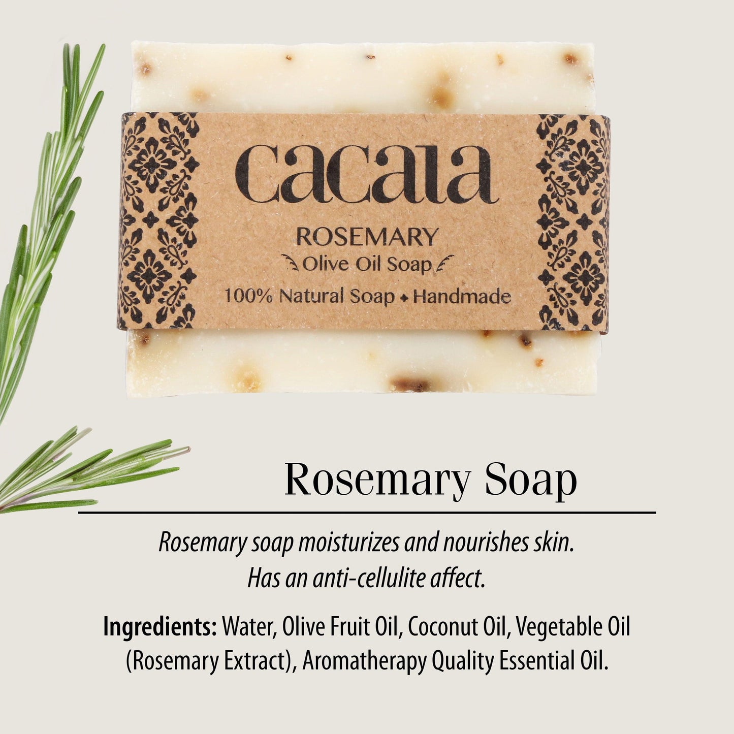 Natural Organic Olive Oil Soap - Cacala