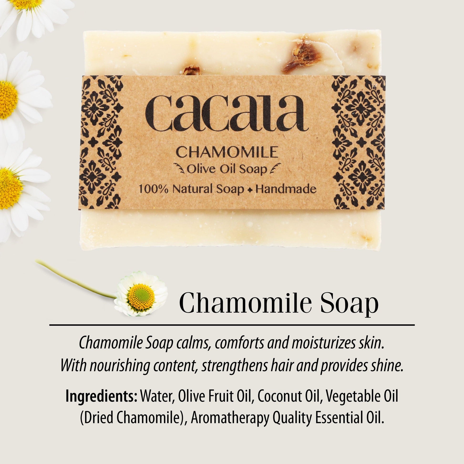 Natural Organic Olive Oil Soap - Cacala