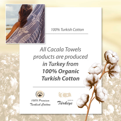 Ocean Turkish Beach Towel - Cacala