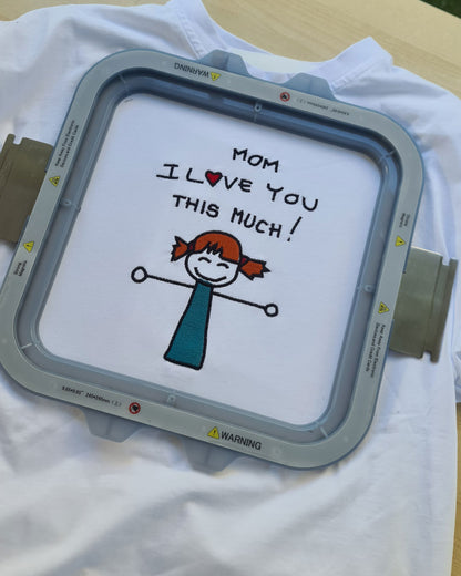 Custom Embroidered Tshirt - Super Mom