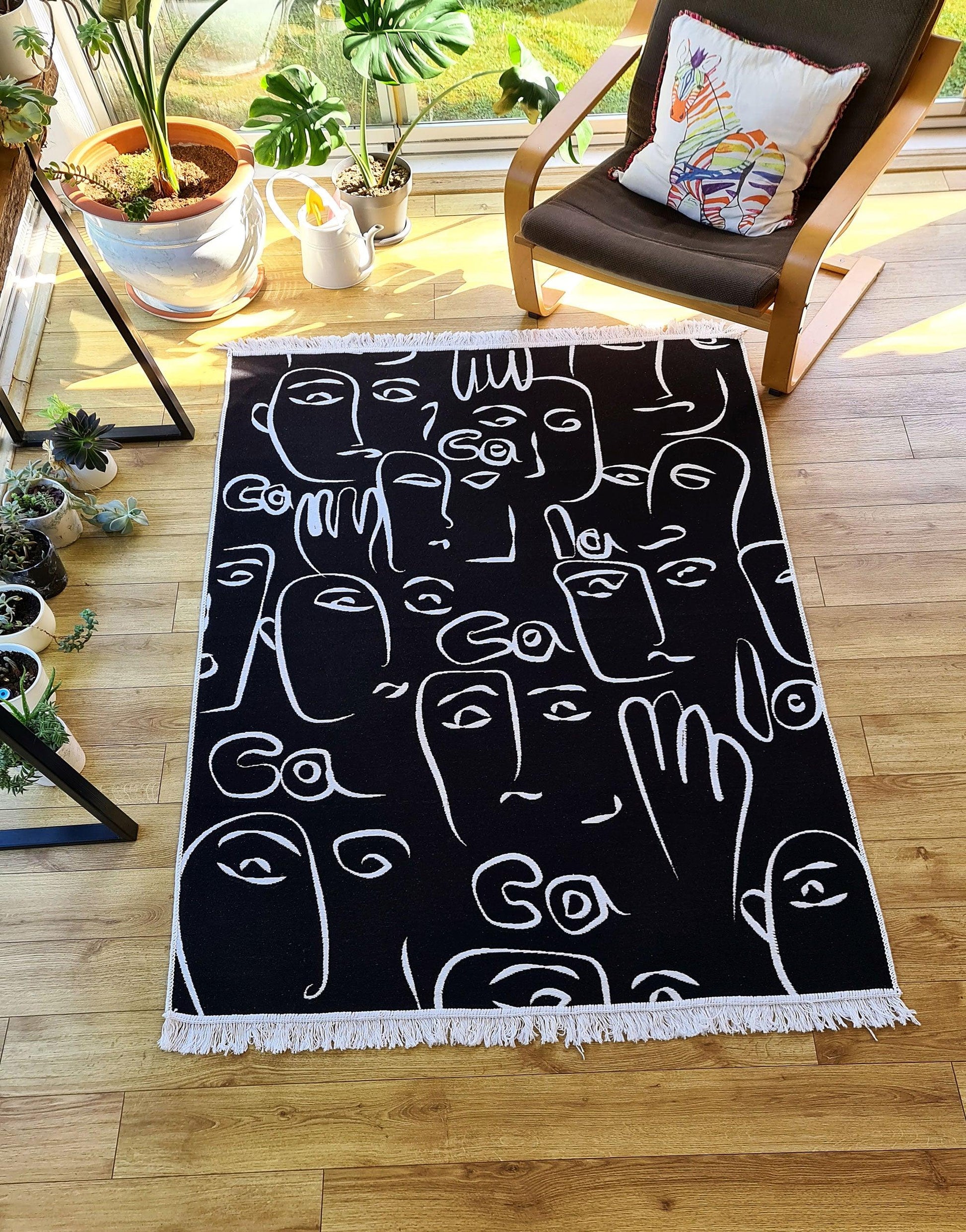 Turkish Living Room Rug Pandemic - Cacala