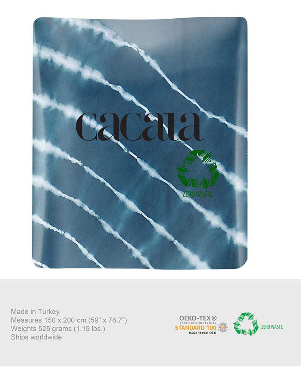 Cacala Luxury Throw Blanket Spiral Peshtemal Series 59"x78" 100% Cotton - Cacala