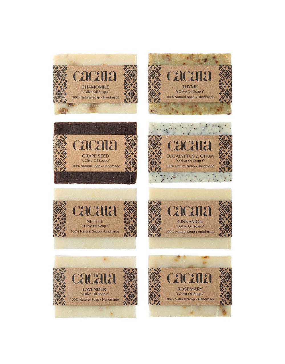 Cacala Natural 100% Organic Soap Set of 8 - Cacala