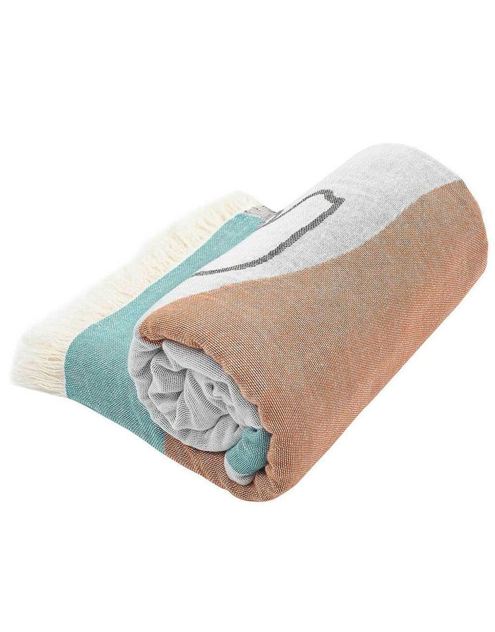 Cacala Organic Bath Towels Arctic Cool Series 36"x71" 100% Cotton - Cacala