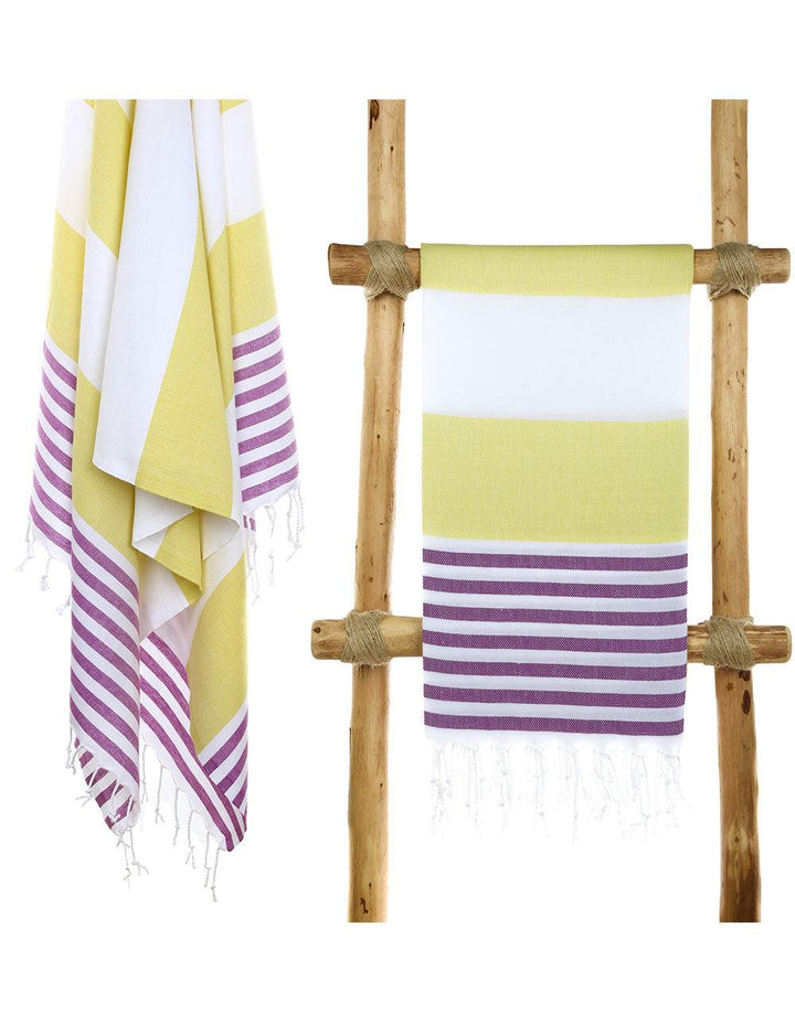 Cacala Stylish Beach Towel Marina Series 39"x71" 100% Cotton - Cacala