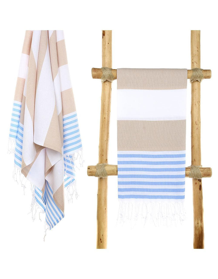 Cacala Stylish Beach Towel Marina Series 39"x71" 100% Cotton - Cacala