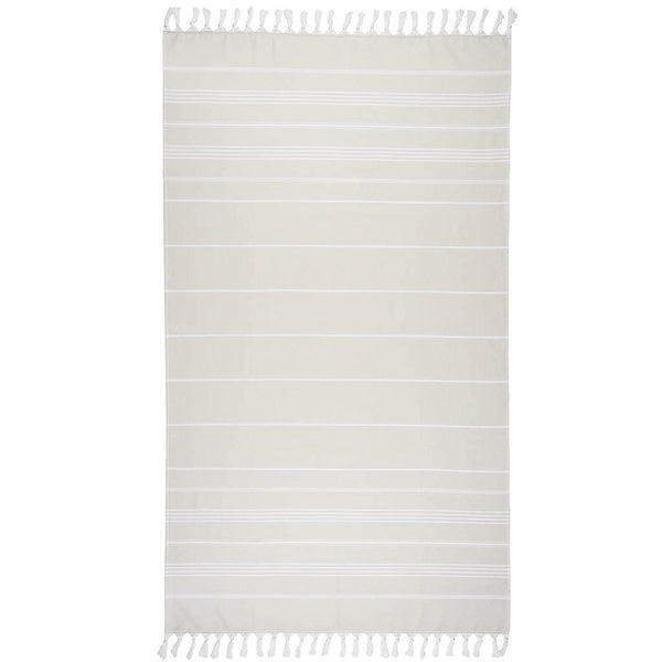 Cacala Turkish Beach Towel Double Sided Pure Series 100 x 180 cm 100% Organic Cotton - Cacala
