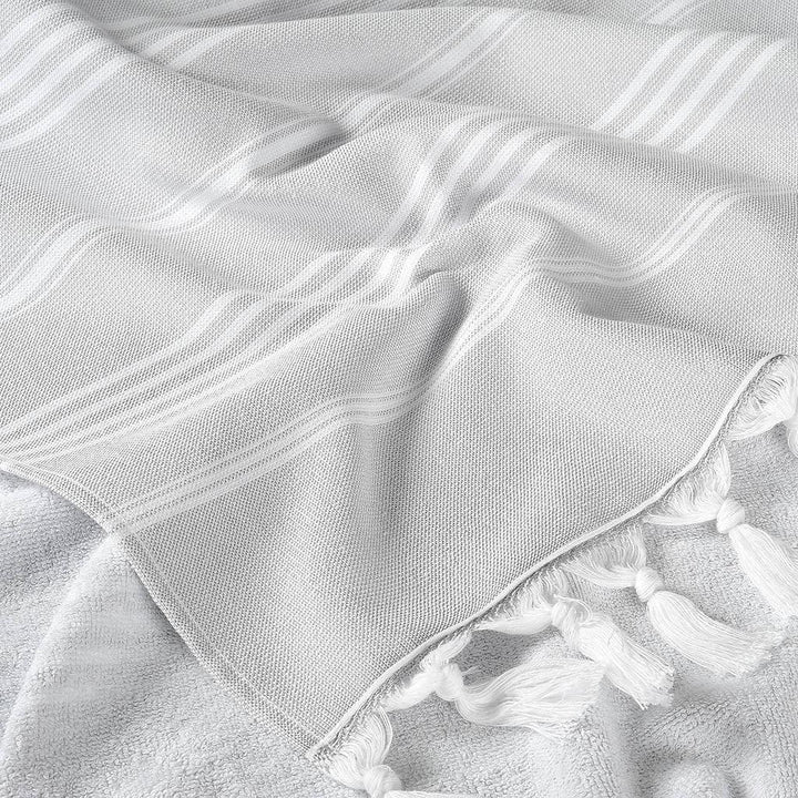 Cacala Turkish Beach Towel Double Sided Pure Series 100 x 180 cm 100% Organic Cotton - Cacala