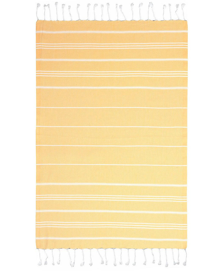 Hiera Extra Long Turkish Towel | Trimita, Yellow