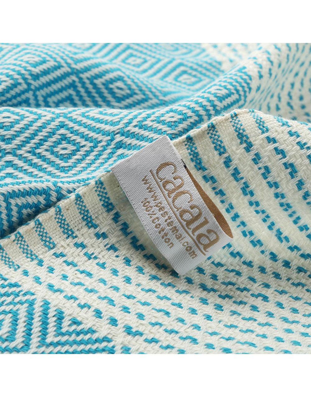 Cacala Turkish Towel Satranc Peshtemal 39"x71" 100% Cotton - Cacala