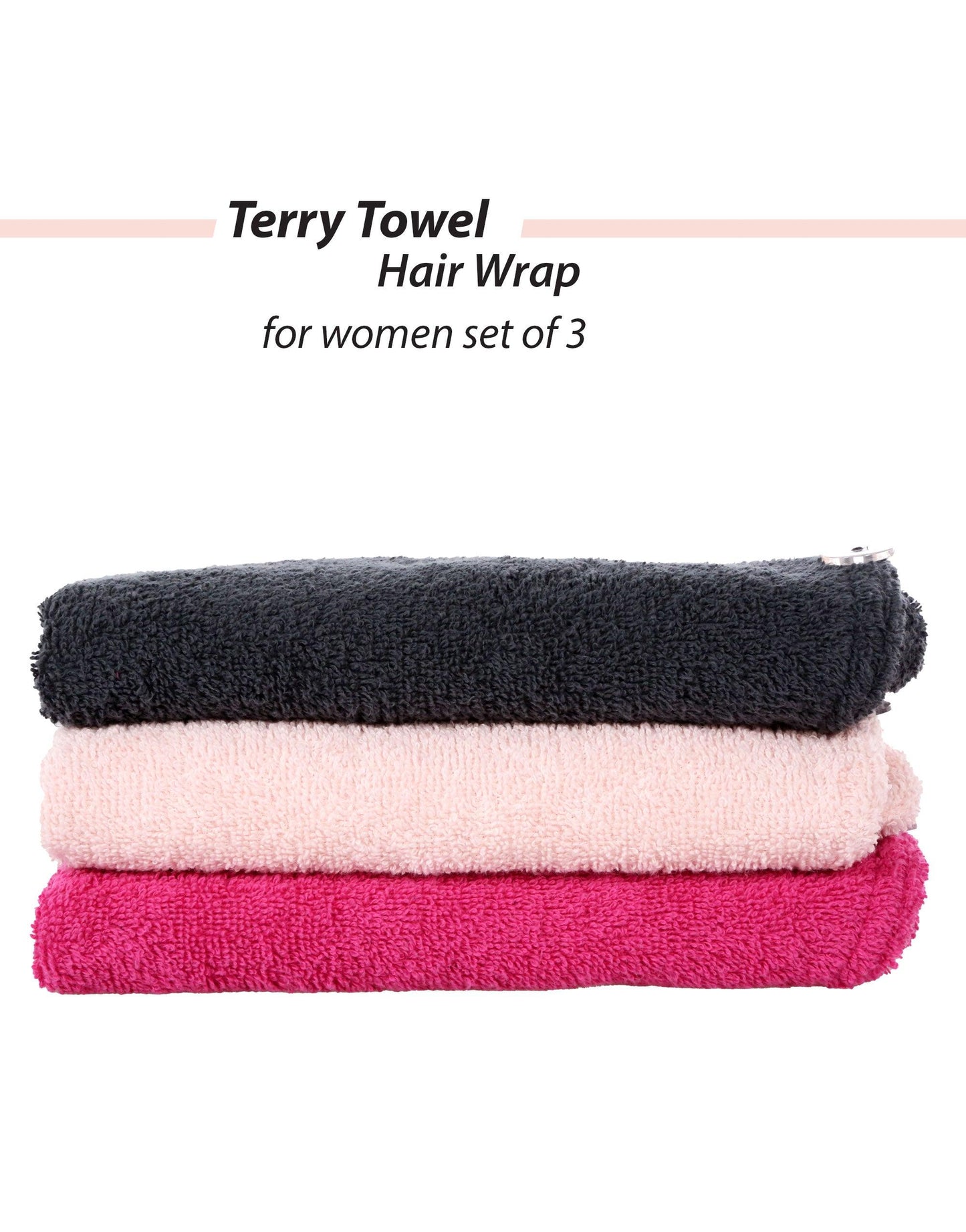 Hair Towel Wraps 3 Pcs Set - Cacala