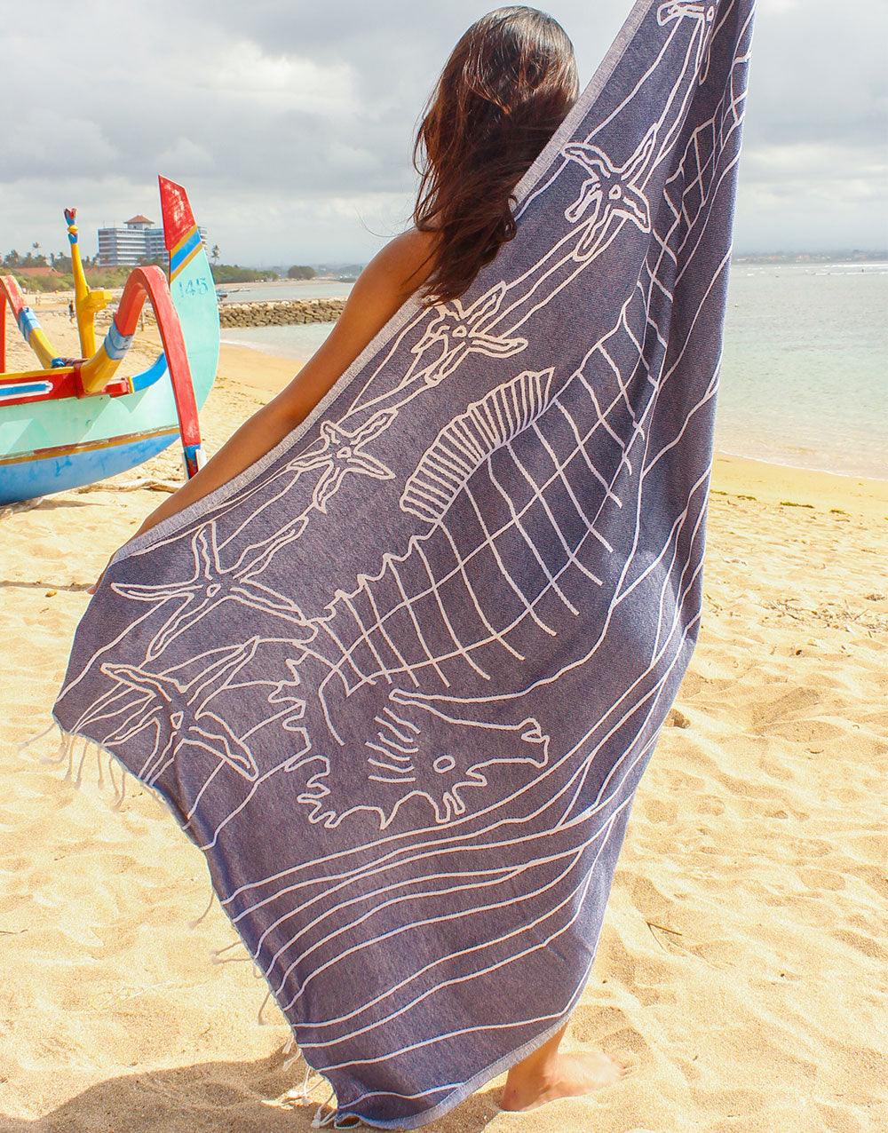 Ocean Turkish Beach Towel - Cacala