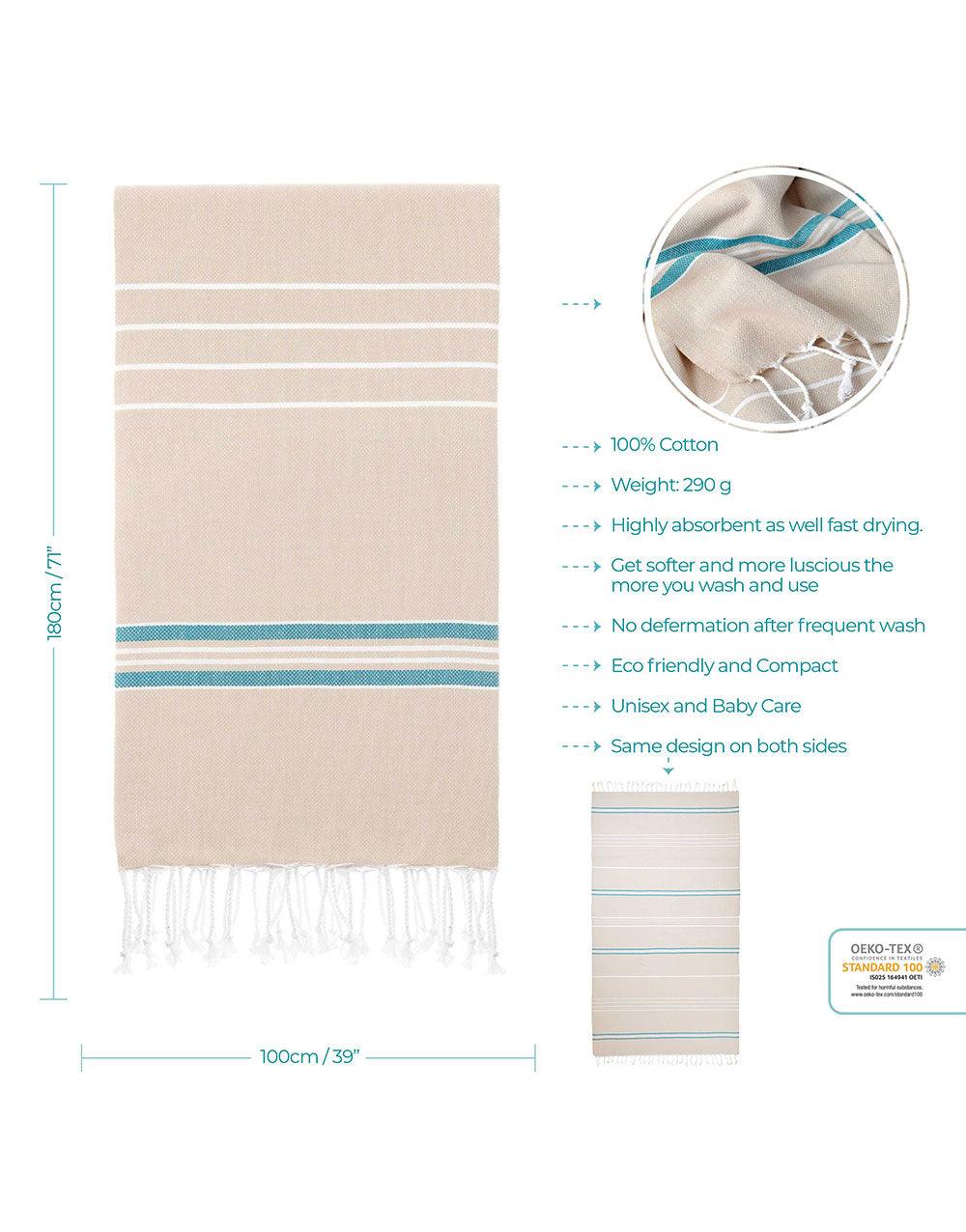 Paradise Turkish Beach Towel - Cacala