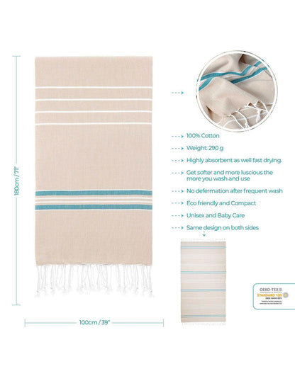 Paradise Turkish Beach Towel - Cacala